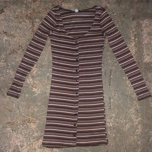 Multi stripe TOPSHOP mini dress